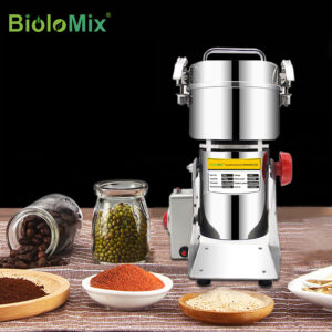 مطحنة الطعام الجاف، سرعة عالية، مطحنة القهوة ELEKCHEF من Biolomix Display