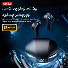 سماعات أذن لينوفو XT53 للترجمة، سماعات بلوتوث لاسلكية مع مكالمات صوتية عالية الجودة وتقليل الضوضاء، سماعات رأس للمكتب والسفر مع مترجم ذكي